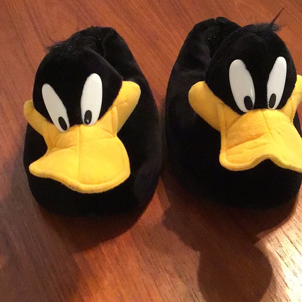 LOONEY TUNES DAFFY DUCK Slippers so 9-10